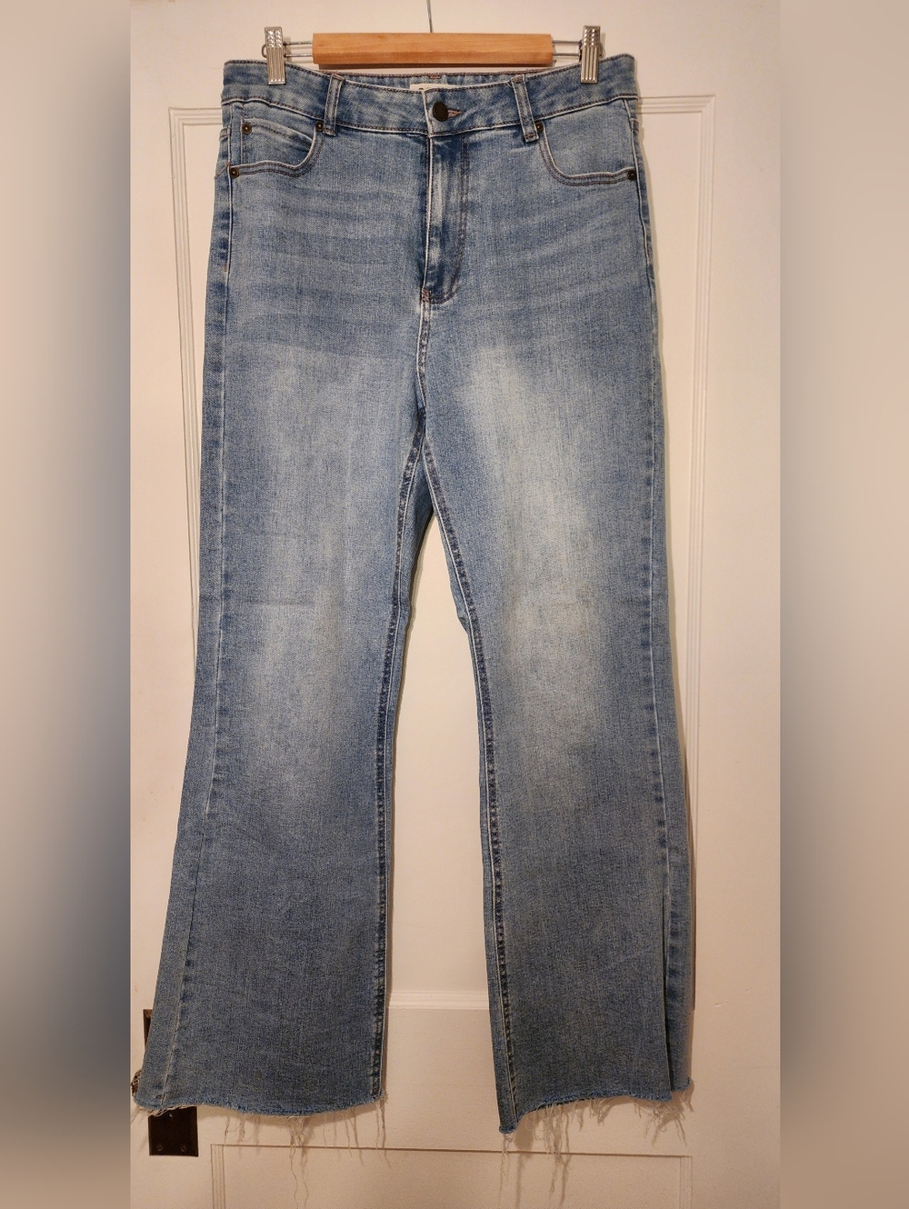 Oat New York Light Blue Wide-Leg Jeans